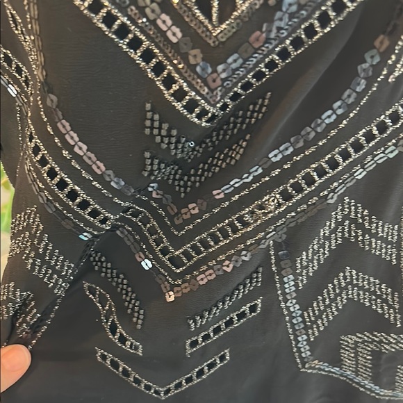 Express Black Embellished Women's Tank Top- Size Large - Picture 3 of 9